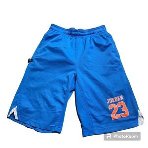 Nike Jordan Carolina Blue Boys Basketball Shorts size L